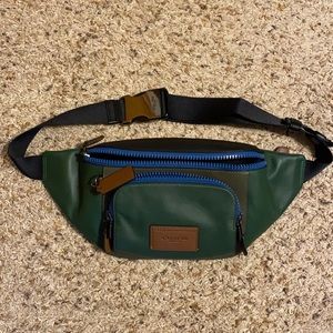 Coach Track Belt Bag in colorblock. NWOT!
